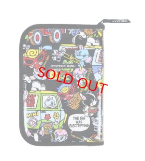 画像1: MY FIRST HYSTERIC　BAND WAGON 総柄 マルチケース　　14；ブラック系 (1)