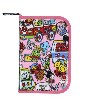 画像2: MY FIRST HYSTERIC　BAND WAGON 総柄 マルチケース　　29；ピンク系 (2)