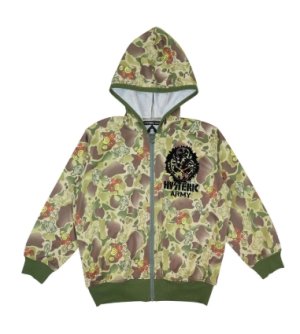 画像1: Hystericmini　　吸水速乾 DUCK HUNTER CAMO総柄 メッシュジャケット　　93；メイサイ (1)
