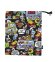 画像1: Hystericmini　　BAND WAGON 総柄 綿オックス 巾着　　14；ブラック (1)