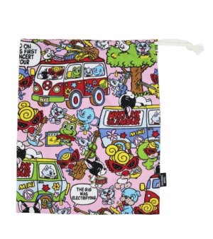 画像2: Hystericmini　　BAND WAGON 総柄 綿オックス 巾着　　29；ピンク　 (2)