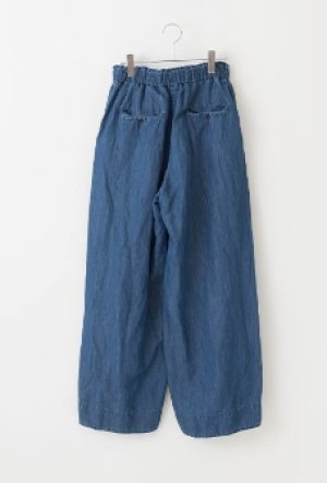 画像1: Veritecoeur　カーブパンツ　INDIGO BLEACH　　サイズ；F (1)