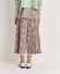 画像2: Veritecoeur　 ワイドクロップドパンツ　 BROWN×ECRU CHECK　サイズ；F (2)