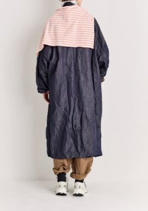 画像3: Veritecoeur　ダブルボタンコート　　 INDIGO ONE WASH　サイズ；F (3)