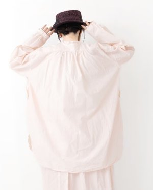 画像2: Veritecoeur　ヘンリーネックシャツ　　Pink　　サイズ；F (2)