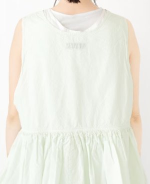 画像3: Veritecoeur　ノースリーブギャザートップス　MINT GREEN    サイズ；F (3)