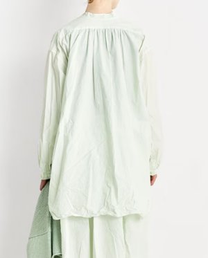 画像2: Veritecoeur　ヘンリーネックシャツ　　mint green　サイズ；F (2)