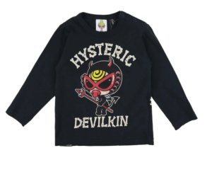 画像1: MY FIRST HYSTERIC MINI      DEVILKIN 長袖Tシャツ　  10；ブラック (1)