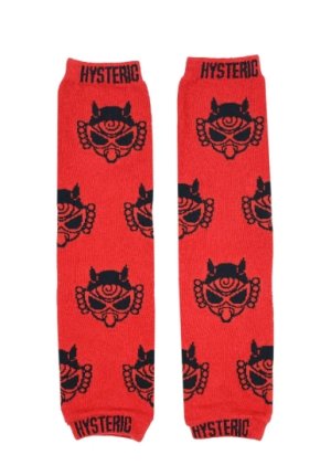 画像1: MY FIRST HYSTERIC 　　DEVILKIN レッグウォーマー　　24；レッド系　　サイズ；F (1)