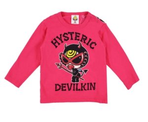 画像1: MY FIRST HYSTERIC MINI      DEVILKIN 長袖Tシャツ　  26；マゼンタ (1)