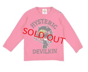 画像1: MY FIRST HYSTERIC MINI      DEVILKIN 長袖Tシャツ　  26；マゼンタ (1)