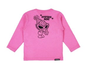 画像2: MY FIRST HYSTERIC MINI      HAPPY BIRTHDAY TO YOU 長袖Tシャツ　25；ピンク (2)