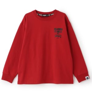 画像1: XLARGE KIDS　バックプリント長袖Tシャツ　71；ワインレッド (1)