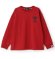 画像1: XLARGE KIDS　バックプリント長袖Tシャツ　71；ワインレッド (1)