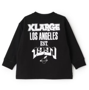 画像2: XLARGE KIDS　バックプリント長袖Tシャツ　　80；黒 (2)