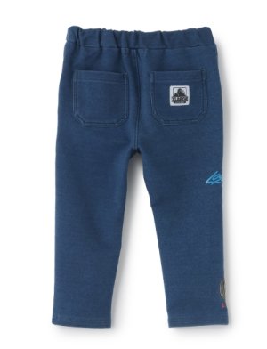 画像2: XLARGE KIDS　　モータースポーツロゴ カットデニムパンツ　　51；ブルー (2)