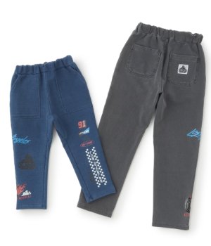 画像2: XLARGE KIDS　　モータースポーツロゴ カットデニムパンツ　　80；黒　 (2)