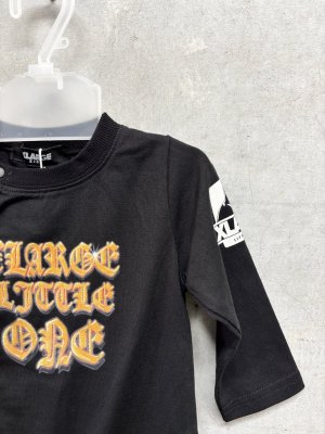 画像2: XLARGE KIDS　ビッグロゴ2WAYオール　　80；黒　　サイズ（50-70） (2)