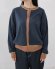 画像1: YARRA NEU　ウール混カラーコンビニットカーデ　　55；ネイビー　　サイズ；FREE (1)