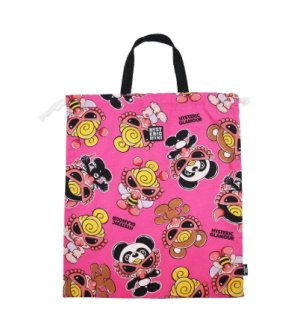 画像1: Hystericmini　　PLUMP MINI 総柄 綿オックス 体操着入れ　　29；ピンク系 (1)