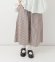 画像1: Veritecoeur　ワイドクロップドパンツ　 BROWN×ECRU STRIPE　サイズ；F (1)