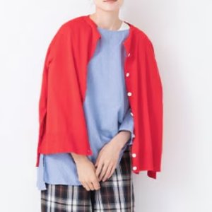 画像4: Veritecoeur　　5COL 2WAY CARDIGAN　　サイズ；F (4)