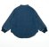 画像2: MakeYourDay　デニムとフェイクレザーのバンドカラーシャツ　カラー；ブルー (2)