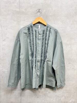画像1: grin　CLキャンブリック✖️キュプラフリルSH　　420:ブルー　　サイズ；2 (1)