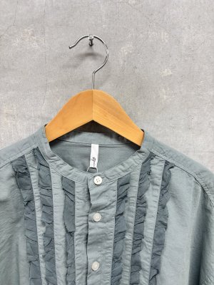 画像2: grin　CLキャンブリック✖️キュプラフリルSH　　420:ブルー　　サイズ；2 (2)