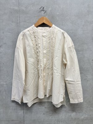 画像1: grin　CLキャンブリック✖️キュプラフリルSH　　130:アイボリー   サイズ；2 (1)