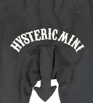 画像3: MY FIRST HYSTERIC MINI   スムース DEVILKIN 10分丈 パンツ　　10；ブラック (3)