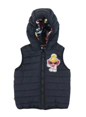 画像1: MY FIRST HYSTERIC MINI   PLUMP MINI 総柄 RV ベスト　　10；ブラック (1)