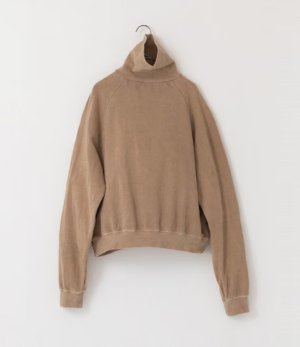 画像1: Veritecoeur　 顔料染裏毛プルオーバー     KHAKI BEIGE   サイズ；F (1)