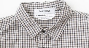 画像3: Veritecoeur　 ユニセックスシャツ　WHITE CHECK　　 (3)