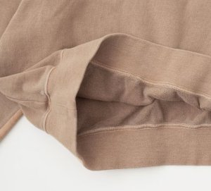 画像3: Veritecoeur　 顔料染裏毛プルオーバー     KHAKI BEIGE   サイズ；F (3)