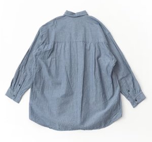 画像2: Veritecoeur　 ユニセックスシャツ　BLUE (2)