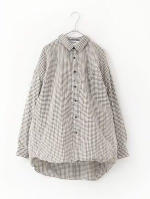 画像1: Veritecoeur　 ユニセックスシャツ　WHITE CHECK　　 (1)