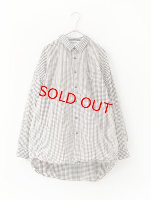 画像1: Veritecoeur　 ユニセックスシャツ　WHITE CHECK　　 (1)