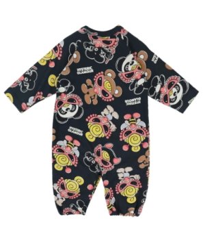 画像2: MY FIRST HYSTERIC MINI    PLUMP MINI 総柄 2WAYALL　14；ブラック系　　サイズ；FREE(60-70cm)  (2)
