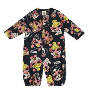 画像1: MY FIRST HYSTERIC MINI    PLUMP MINI 総柄 2WAYALL　14；ブラック系　　サイズ；FREE(60-70cm)  (1)