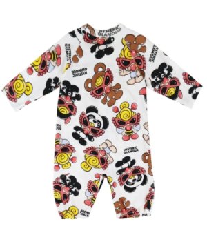 画像2: MY FIRST HYSTERIC MINI    PLUMP MINI 総柄 2WAYALL　04；ホワイト系　　サイズ；FREE(60-70cm)  (2)