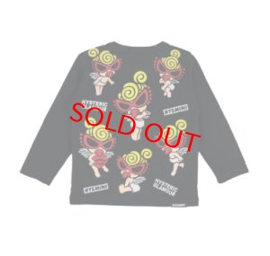 画像2: MY FIRST HYSTERIC MINI    ANGEL MINI WITH A HEART 長袖Tシャツ　　10；ブラック (2)