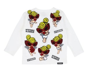 画像2: MY FIRST HYSTERIC MINI    ANGEL MINI WITH A HEART 長袖Tシャツ　　00；ホワイト (2)