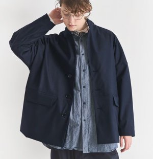 画像4: Veritecoeur　ユニセックスボックスジャケット  　NAVY      サイズ；F (4)