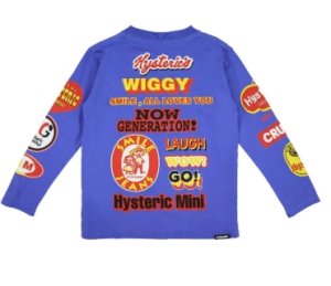 画像2: Hystericmini　BIG LOGO COLLAGE 長袖Tシャツ　　40；ブルー (2)
