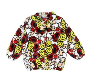 画像1: MY FIRST HYSTERIC MINI    MINI 総柄 マイクロフリース ブルゾン　04；ホワイト系 (1)