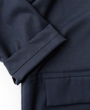 画像2: Veritecoeur　ユニセックスボックスジャケット  　NAVY      サイズ；F (2)