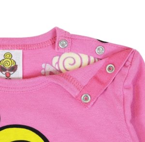 画像3: MY FIRST HYSTERIC MINI    ANGEL MINI WITH A HEART 長袖Tシャツ　　10；ブラック (3)
