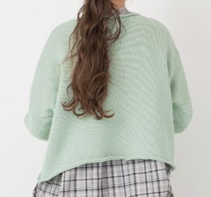 画像2: Veritecoeur　 ロール/N プルオーバー　MINT GREEN　　サイズ；F (2)
