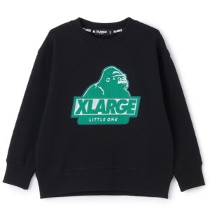 画像1: XLARGE KIDS　　OGパッチトレーナー 　80；黒 (1)